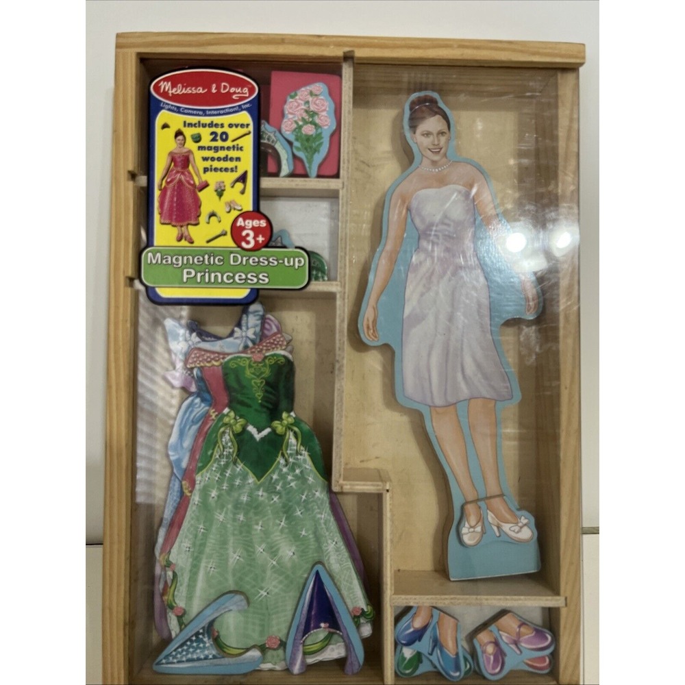 Wooden Magnetic Dress-up Princess by Melissa &‎ Doug 15 Piece Set